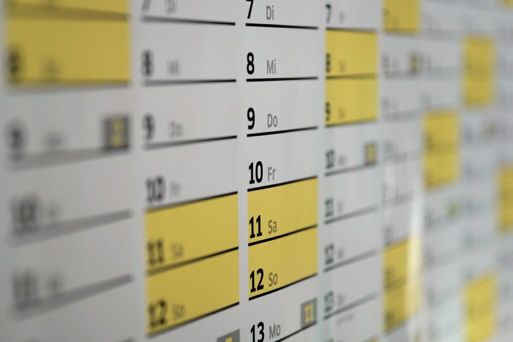 スケジュール調整に役立つ英語の例文は？