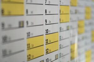 スケジュール調整に役立つ英語の例文は？